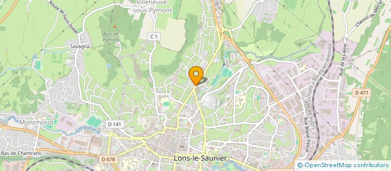 localisation de l'entreprise RUBIN NETTOYAGE à LONS-LE-SAUNIER