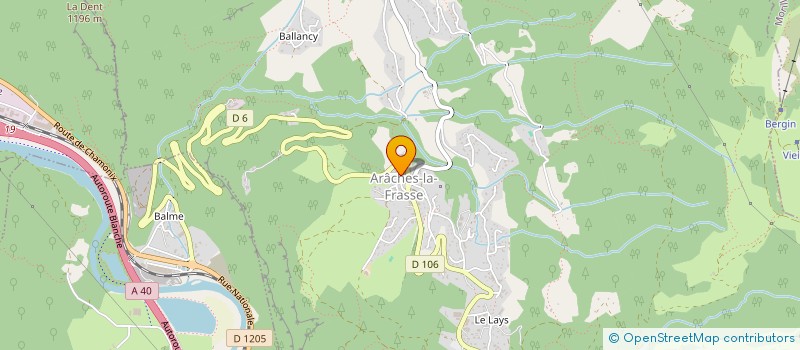 localisation de l'entreprise RUBIN PAYSAGE  ARACHES-LA-FRASSE