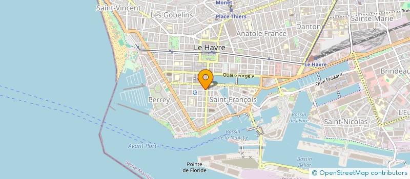 localisation de l'entreprise RUBINA à LE HAVRE