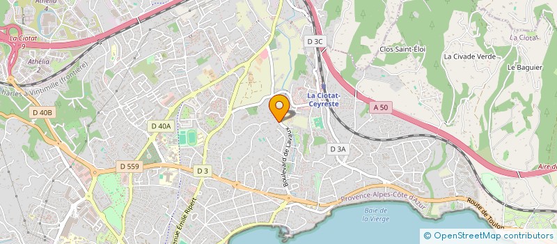 localisation de l'entreprise RUBIO à LA CIOTAT