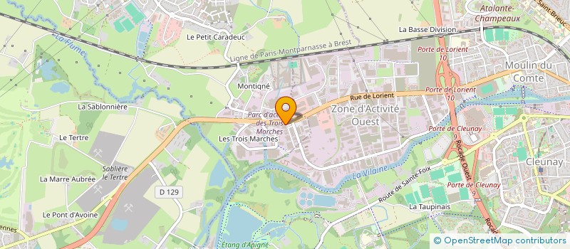 localisation de l'entreprise RUBION VEZIN  VEZIN-LE-COQUET