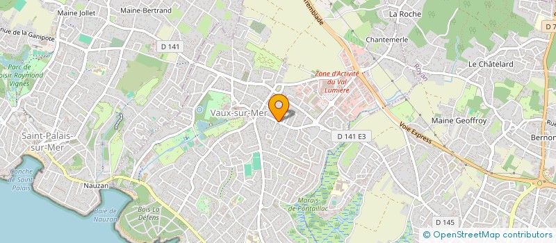 localisation de l'entreprise RUBIS 17  VAUX-SUR-MER