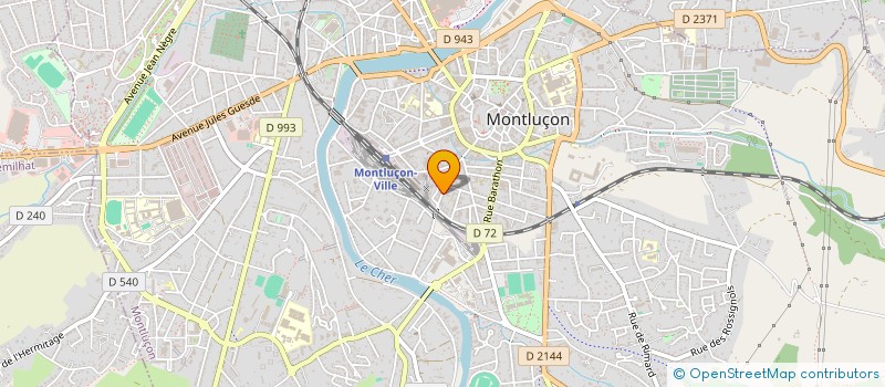 localisation de l'entreprise RUBIS à MONTLUCON