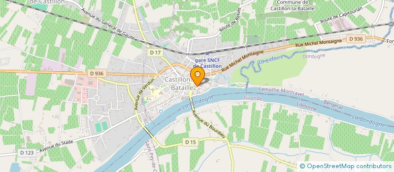 localisation de l'entreprise RUBIS  CASTILLON-LA-BATAILLE