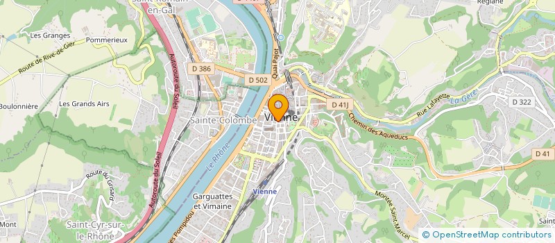 localisation de l'entreprise RUBIS  VIENNE