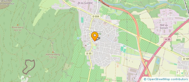 localisation de l'entreprise RUBIS  CHATENOIS