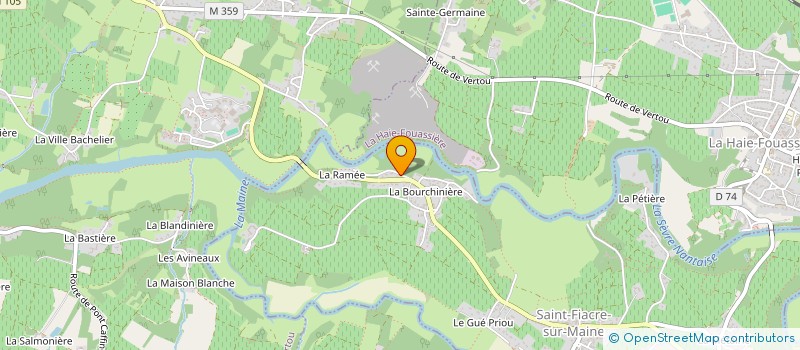 localisation de l'entreprise RUBIS  SAINT-FIACRE-SUR-MAINE