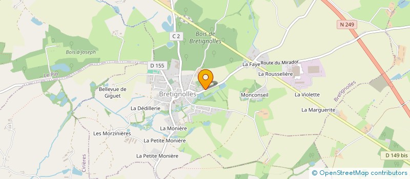 localisation de l'entreprise RUBIS  BRETIGNOLLES