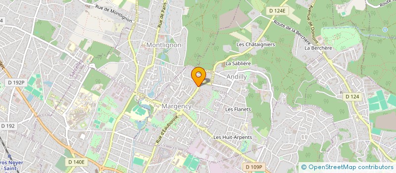 localisation de l'entreprise RUBIS CLUB  MARGENCY