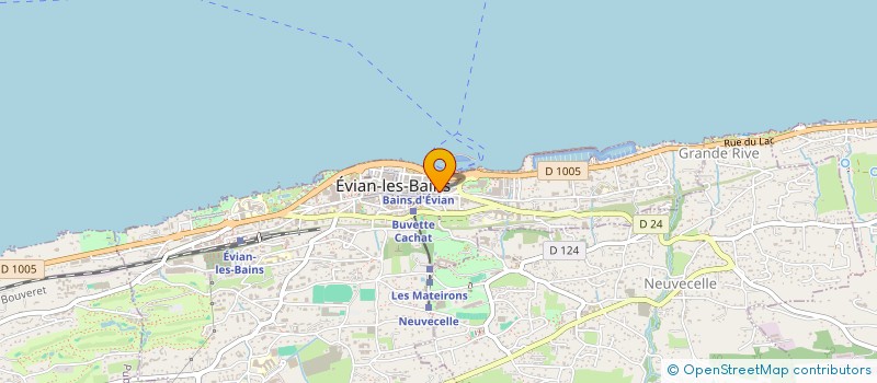 localisation de l'entreprise RUBIS D'EVIAN  EVIAN-LES-BAINS