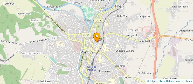localisation de l'entreprise RUBIS SUR ONGLES à PONTIVY