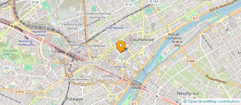 localisation de l'entreprise RUBISFINANCE à COURBEVOIE