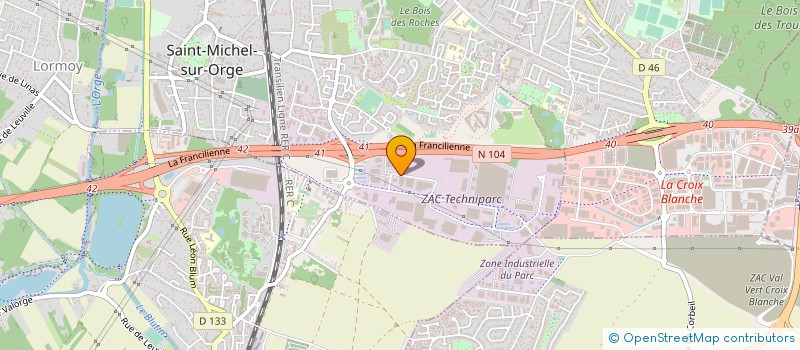 localisation de l'entreprise RUBIX FR HOLDING à SAINT-MICHEL-SUR-ORGE