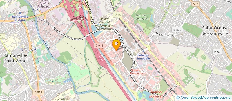 localisation de l'entreprise RUBIXSOFT à LABEGE