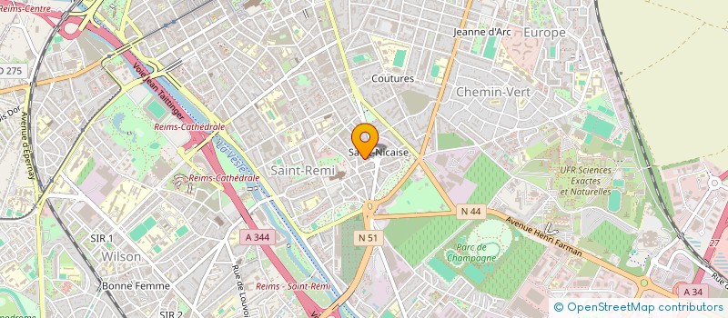 localisation de l'entreprise RUBLINE  REIMS