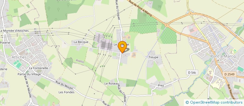 localisation de l'entreprise RUBROM à LILLE