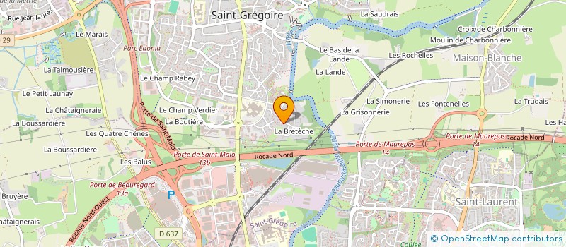 localisation de l'entreprise RUBY  SAINT-GREGOIRE