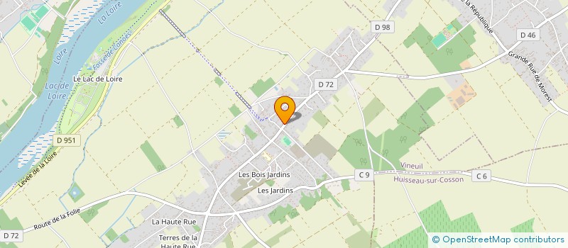 localisation de l'entreprise RUBY  VINEUIL