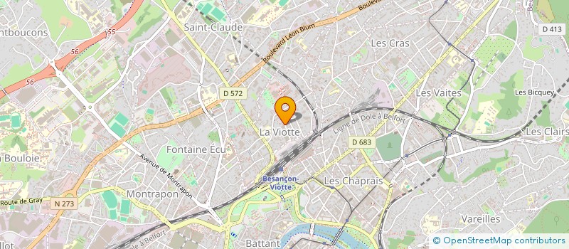 localisation de l'entreprise RUBY  BESANCON