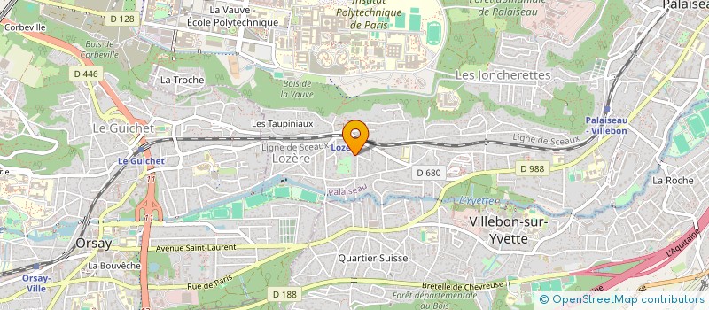 localisation de l'entreprise RUBY  PALAISEAU