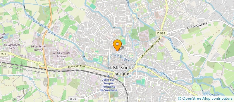 localisation de l'entreprise RUBY  L'ISLE-SUR-LA-SORGUE