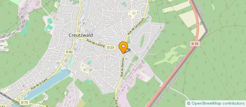 localisation de l'entreprise RUBY GLASS  CREUTZWALD