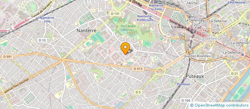 localisation de l'entreprise RUBY MEDIA à NANTERRE