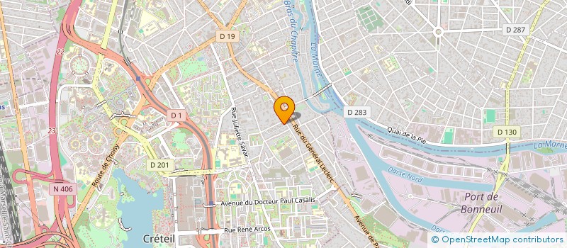 localisation de l'entreprise RUBYZ à CRETEIL