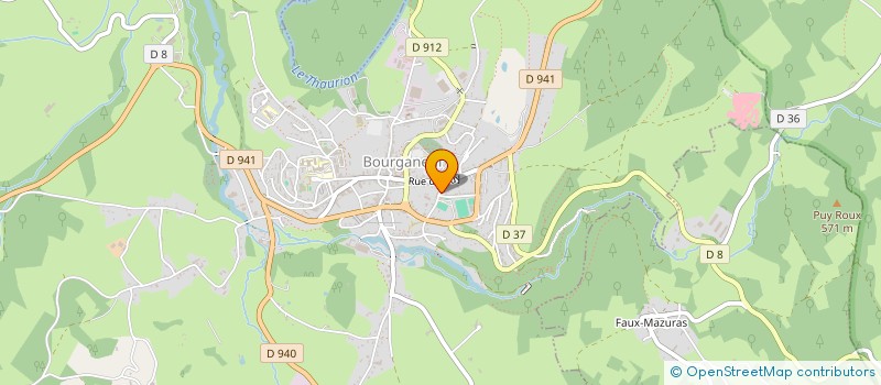 localisation de l'entreprise RUCHAUD LESTRADE à BOURGANEUF