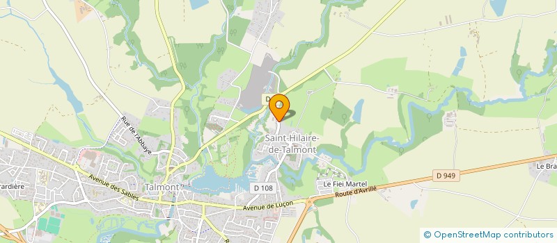 localisation de l'entreprise RUCHE D IDEES  TALMONT-SAINT-HILAIRE