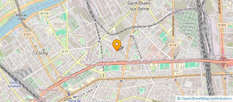 localisation de l'entreprise RUCHER AUDONIEN PEDAGOGIQUE à SAINT-OUEN-SUR-SEINE