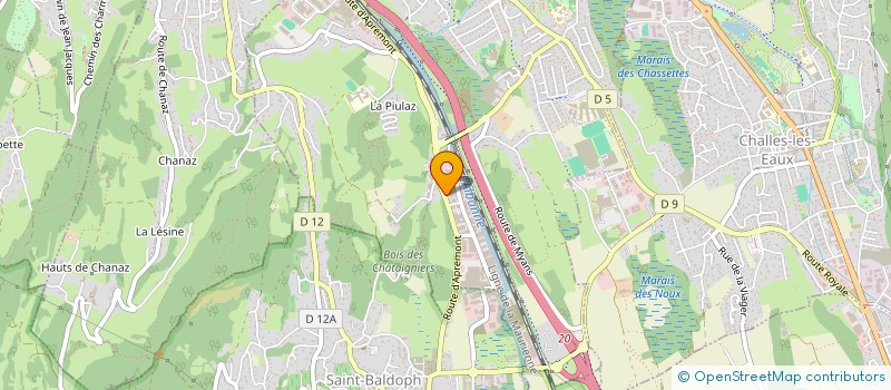 localisation de l'entreprise RUCHER DE LA SAVOYARDE  LA RAVOIRE