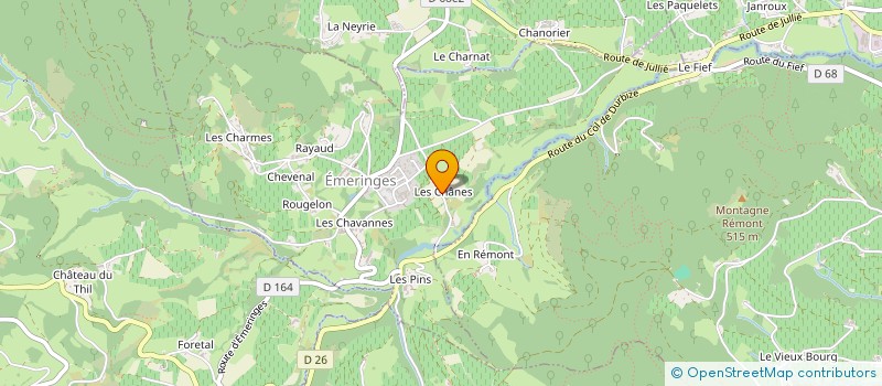 localisation de l'entreprise RUCHER DES BRUYERES  EMERINGES