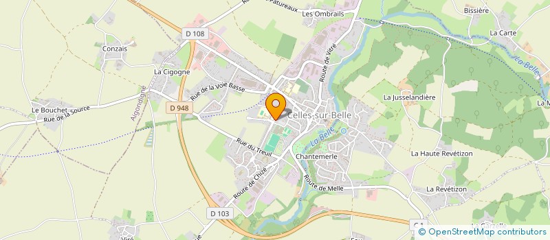 localisation de l'entreprise RUCHER DES CANON à CELLES-SUR-BELLE