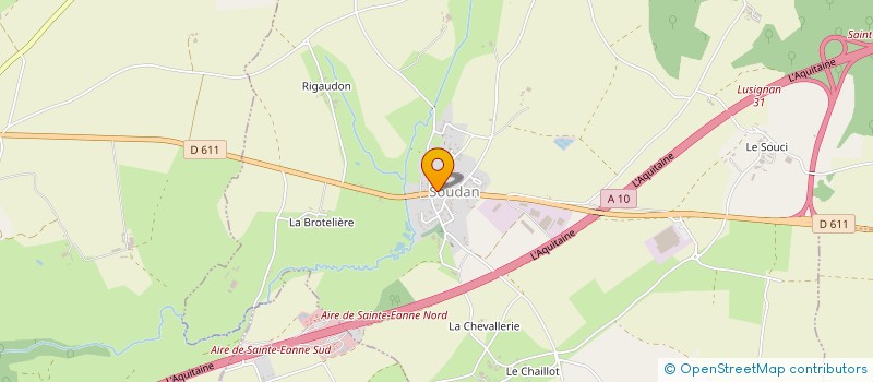 localisation de l'entreprise RUCHER ECOLE DEPARTEMENTAL DU MAGNEROLLE  SOUDAN