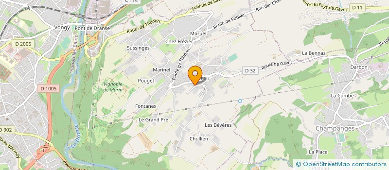 localisation de l'entreprise RUCHER ECOLE DU CHABLAIS à MARIN
