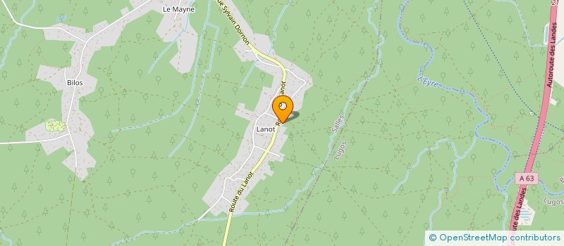 localisation de l'entreprise RUCHES ET COMPAGNIE  SALLES