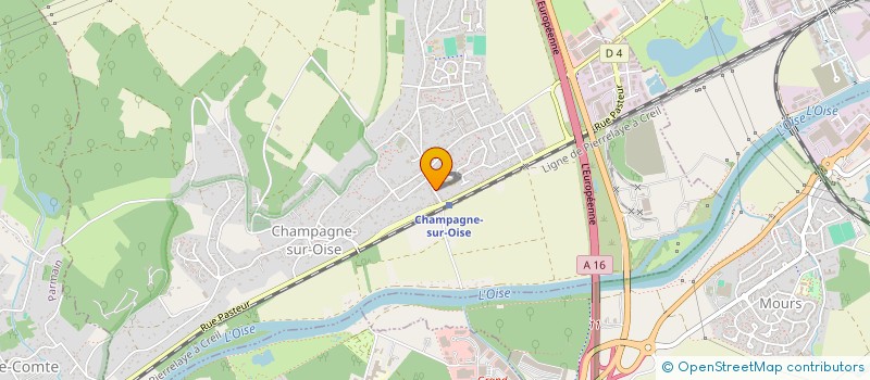 localisation de l'entreprise RUCHEVA  CHAMPAGNE-SUR-OISE