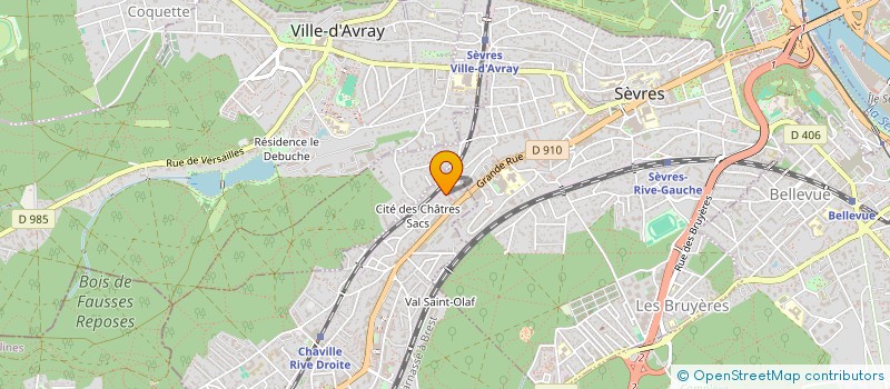 localisation de l'entreprise RUCK IMMOBILIER à CHAVILLE
