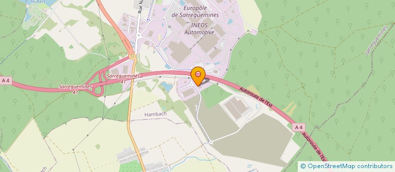 localisation de l'entreprise RUCON TECHNOLOGIE à HAMBACH