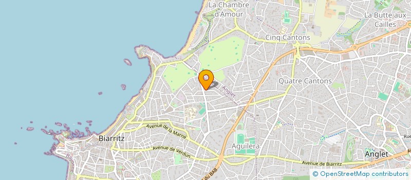 localisation de l'entreprise RUDBECKIA à BIARRITZ