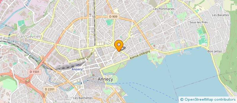 localisation de l'entreprise RUDDY CHOBEAUX CONSEILS à ANNECY