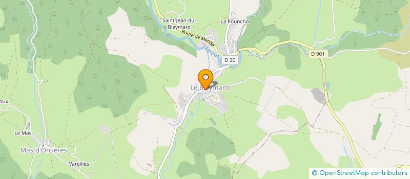 localisation de l'entreprise RUDEBOY CREW  MONT LOZERE ET GOULET