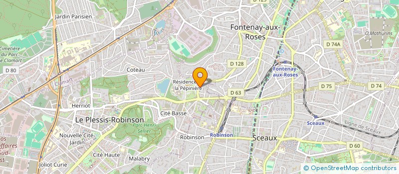 localisation de l'entreprise RUDECORE  LE PLESSIS-ROBINSON