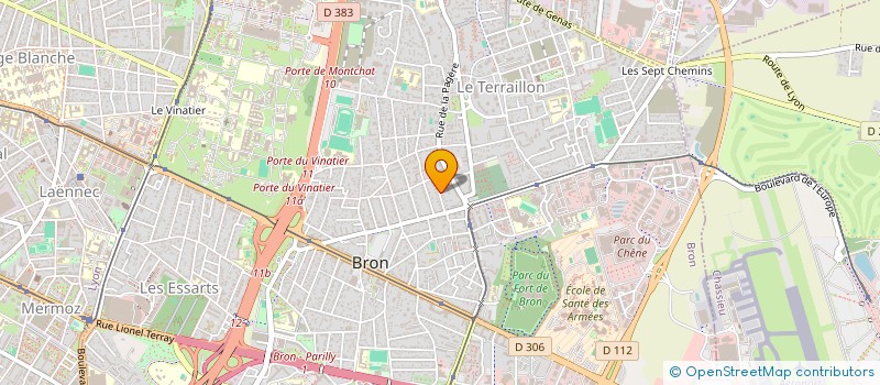 localisation de l'entreprise RUDERALE  BRON