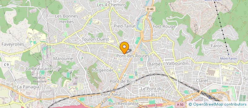 localisation de l'entreprise RUDI à TOULON