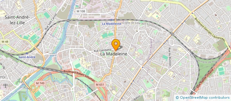 localisation de l'entreprise RUDIAE à LA MADELEINE