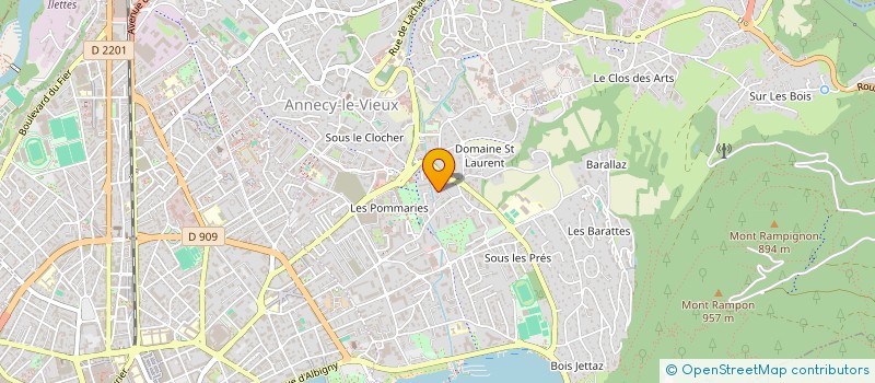 localisation de l'entreprise RUDIMMO à ANNECY