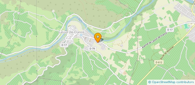 localisation de l'entreprise RUDINES  LATOUR-DE-FRANCE