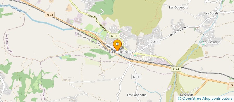 localisation de l'entreprise RUDING à LA BATIE NEUVE